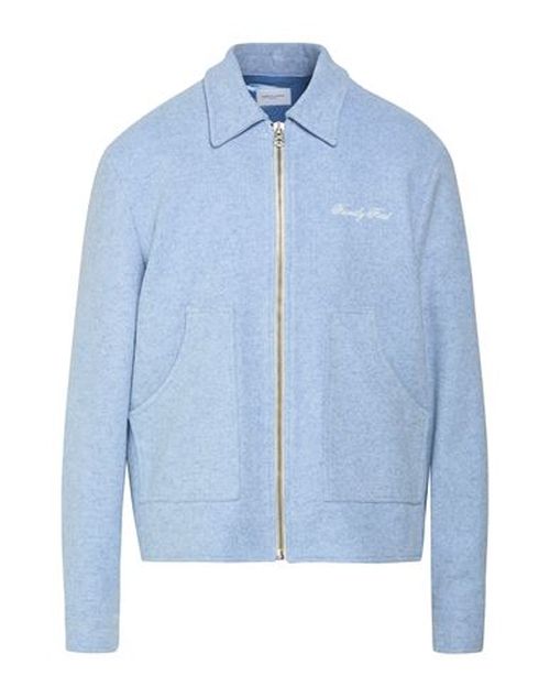 Family First Milano Man Jacket Light blue Size XXL Polyester, Wool