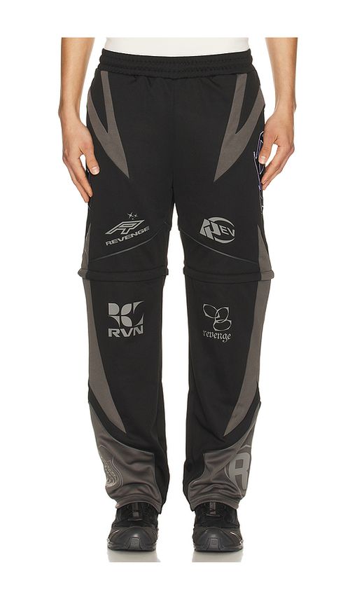 Revenge Racer Patch Convertible Pant in Black. XL/1X. Also in