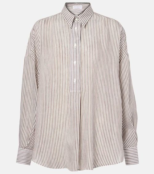 Linen and silk shirt