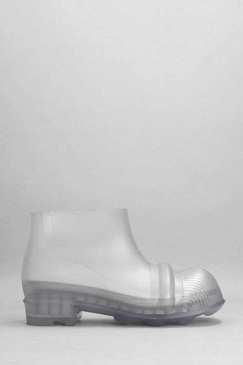 Ankle Boots In Transparent Rubber/plasic