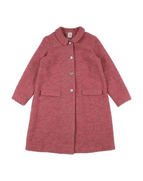 Caffé D'orzo Kid Girl Coat Coral Size 12 Acrylic, Polyester, Wool