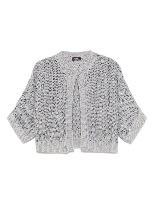 Sequin-embellished cardigan - Grey