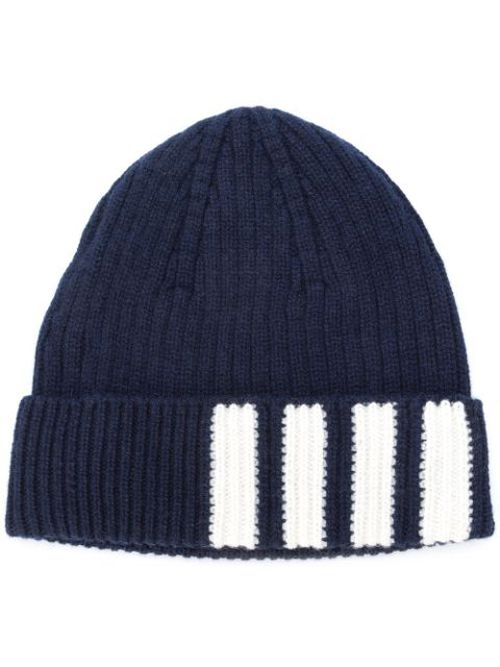 4-Bar striped beanie