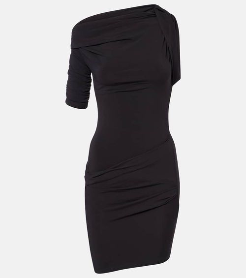 Drapeado jersey minidress