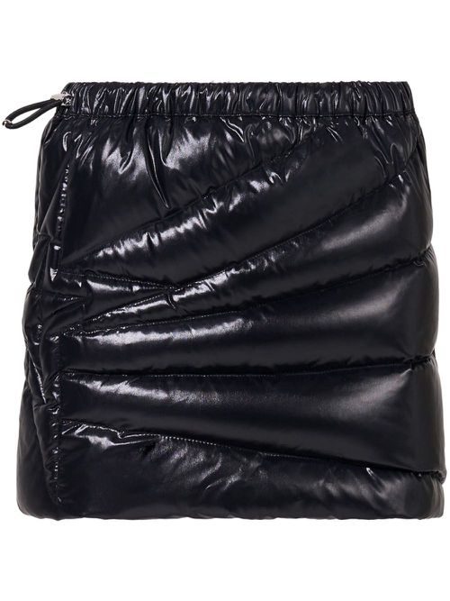 Quilted mini skirt - Black