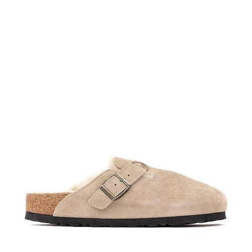 Womens Birkenstock Boston Shearling Clog - Taupe