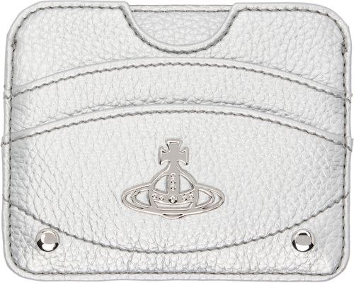 Silver Half Moon Card Holder