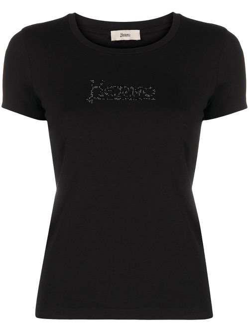 Herno logo-studded T-shirt - Black