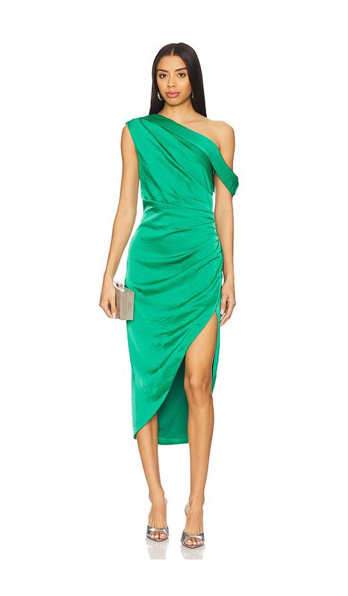 ELLIATT MIDI-KLEID RONI in Green. Größe XS. Also in L, M