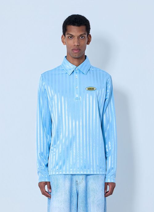 Striped Long Sleeve Polo Shirt