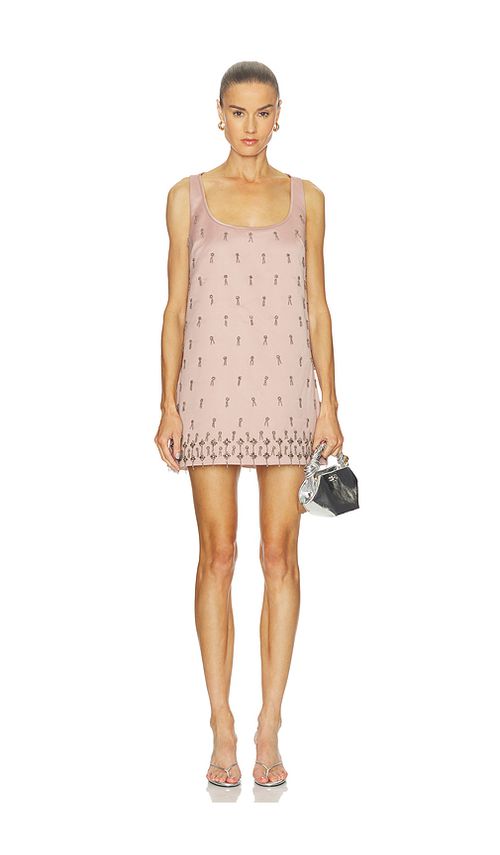 Alexis Delma Dress in Beaded Blush. M also in