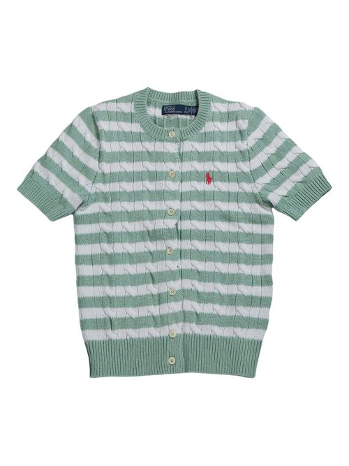 Polo Ralph Lauren striped short-sleeve cardigan - Green