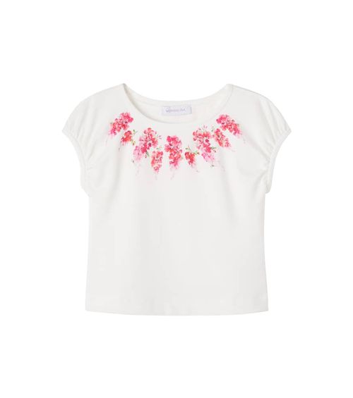 Floral jersey top