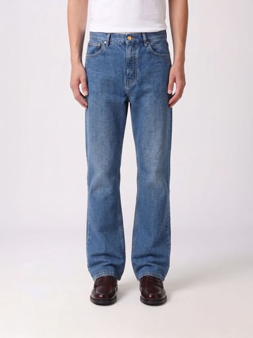 Pants Men color Denim