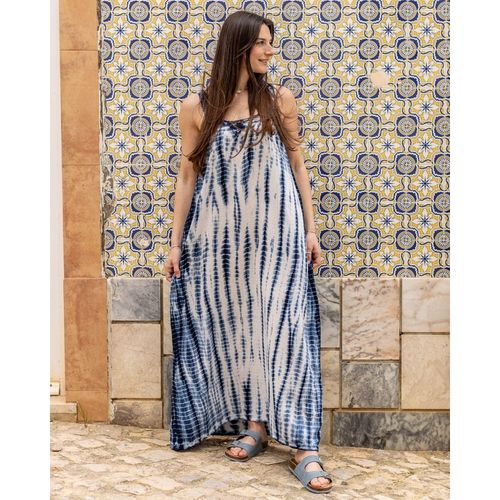Saltrock Melda Womens Oversized Midi Dress in Blue