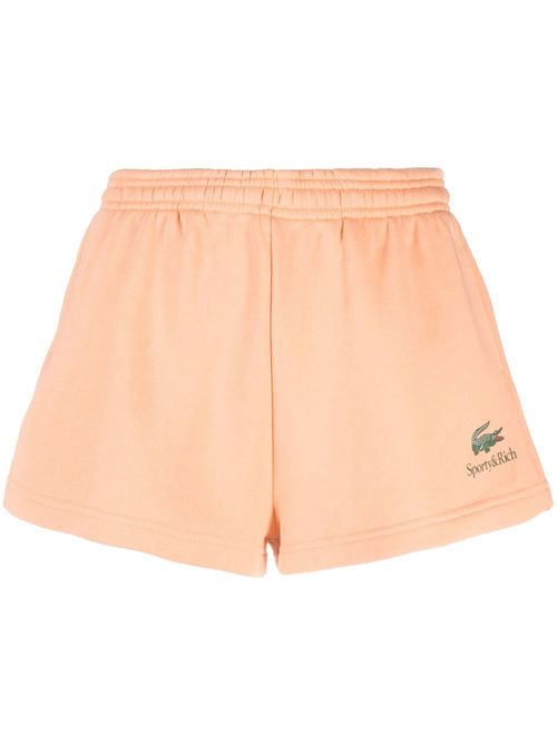 X Lacoste cotton track shorts