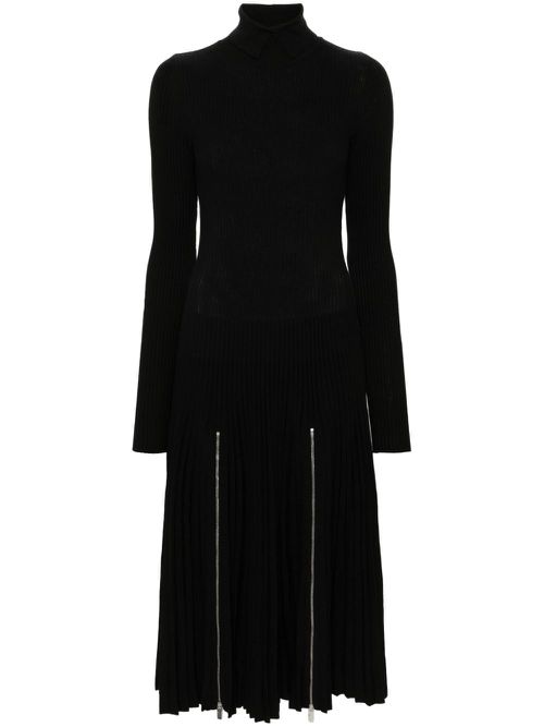 Pleated dress - Black
