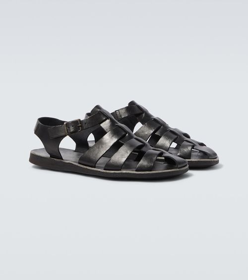 Porto leather fisherman sandals