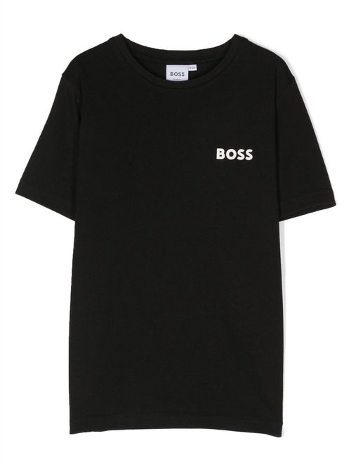 Logo-print cotton T-shirt - Black