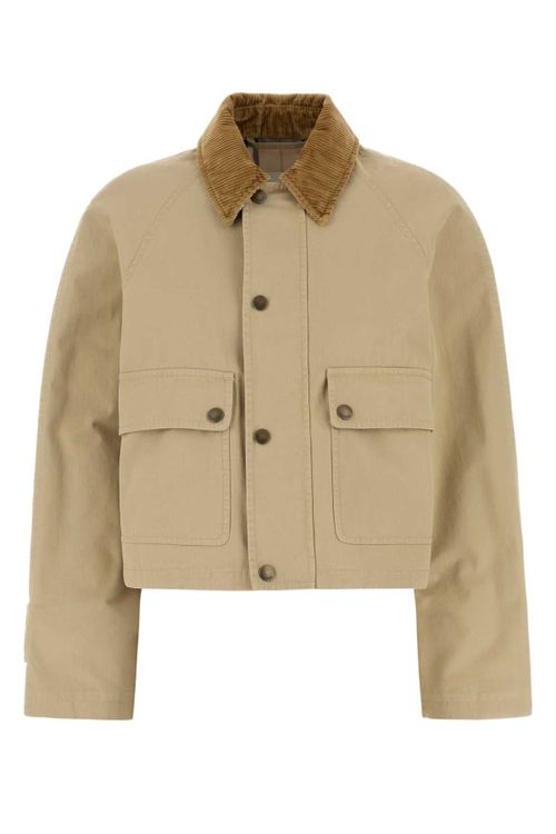 Cotton Utility Jacket — Beige