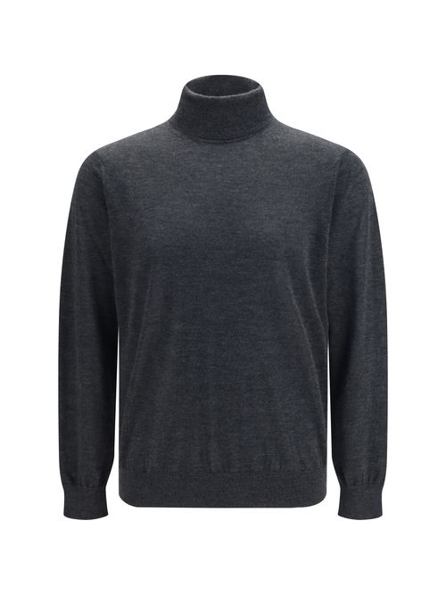 Cashmere Turtleneck Sweater — Gray