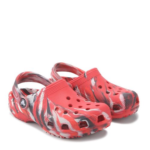 Kids' Marbled Classic Clog Little/Big Kid Sandals (RED/BLACK MARBLE)