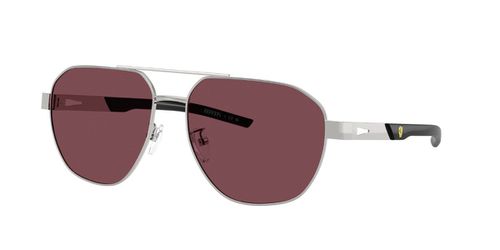 Ferrari Scuderia FZ5004D Asian Fit 103/1E Men's Sunglasses Silver Size 59
