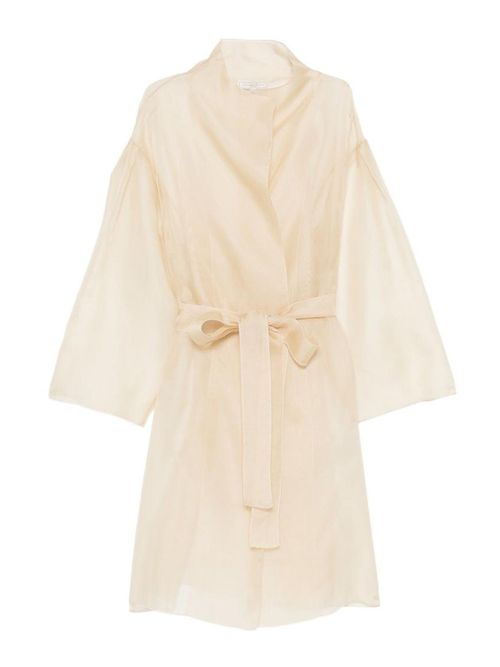 Semi-sheer gustav jacket with waist belt
