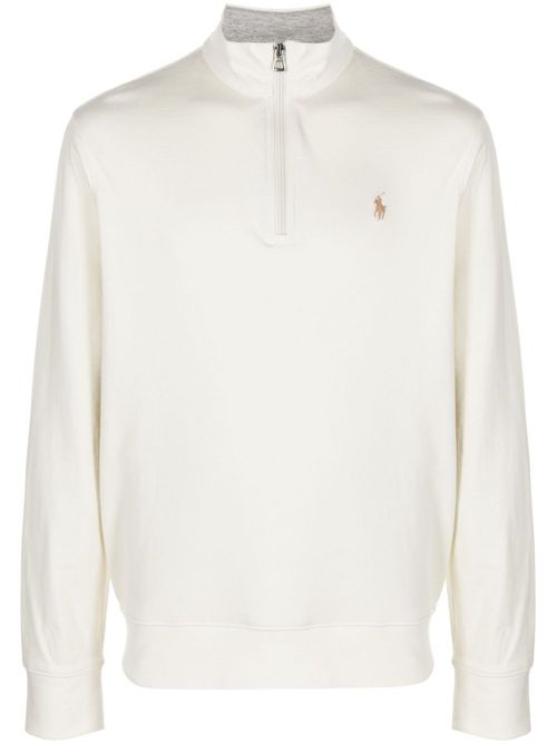 Polo Pony half-zip sweatshirt - Neutrals