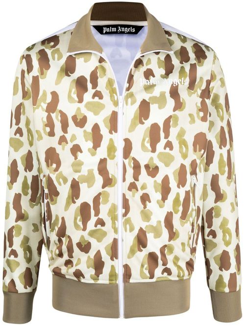 Desert Camo logo sports jacket - Neutrals
