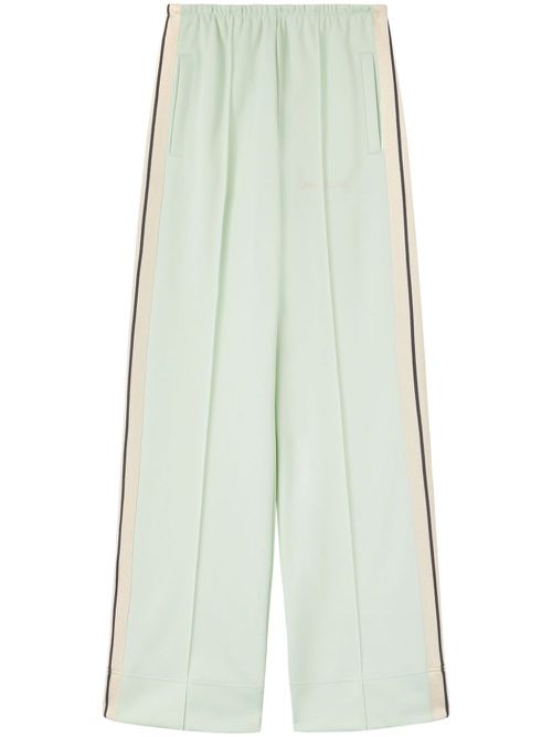 Side-stripe track pants - Green