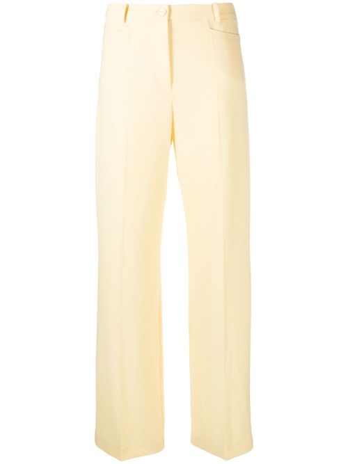High waist palazzo pants - Yellow