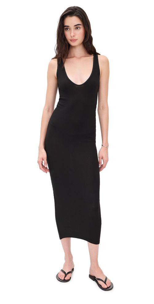 Dar V Dress Black