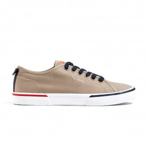 Pepe Jeans for man. PMS30811 Kenton Retro Sneakers brown (41), Fabric, Flat, Laces, Casual, Sustainable
