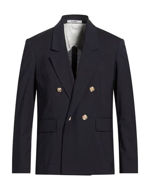 Man Blazer Midnight blue Size 38 Virgin Wool, Polyester, Elastane