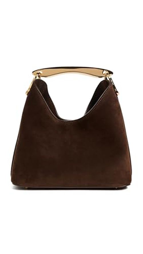 Elleme Women's Boomerang Small Suede Bag, Brownie, One Size