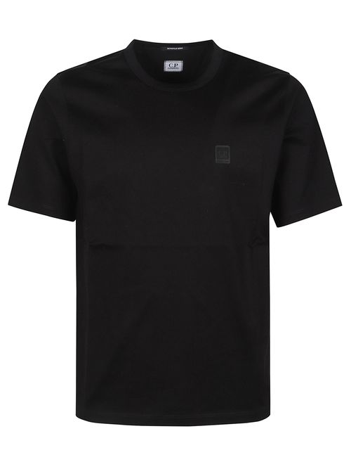 C. p. Company Classic Round Neck Short Sleeve T-Shirt with Logo Patch