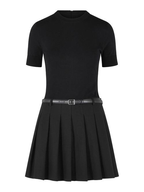Abbie Black Polyester Blend Dress
