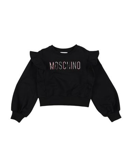 Kid Girl Sweatshirt Black Size 12 Cotton, Elastane, Polyester