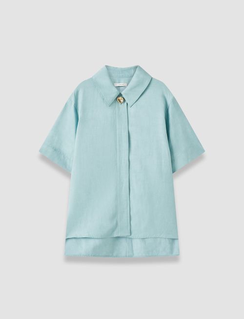 Volu Light Linen Blend Shirt - 38