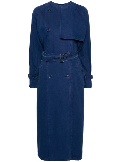 Calao canvas trench coat - Blue
