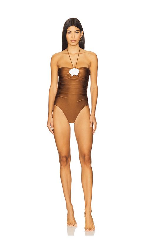 Shani Shemer Angora One Piece in Brown. -  S also in