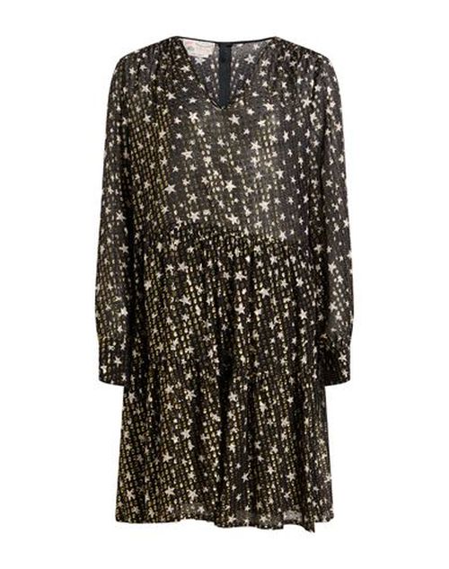 Woman Midi dress Black Size 10 Silk, Polyester