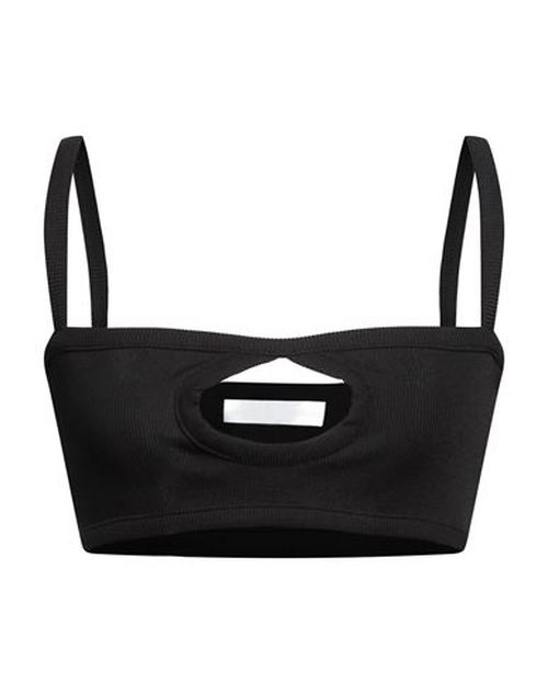 Woman Top Black Size 6 Polyester, Elastane