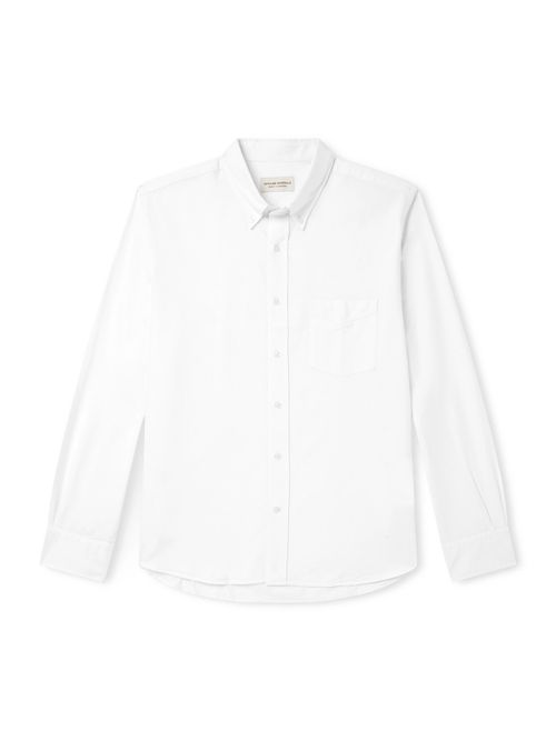Button-Down Collar Cotton Oxford Shirt