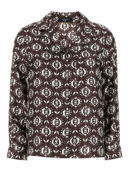 Floral-print shirt - Brown
