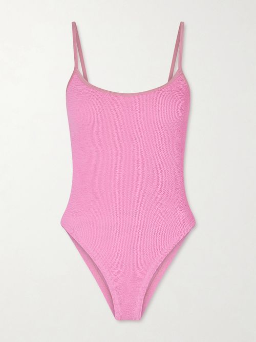 Pamela Seersucker Swimsuit - Pink