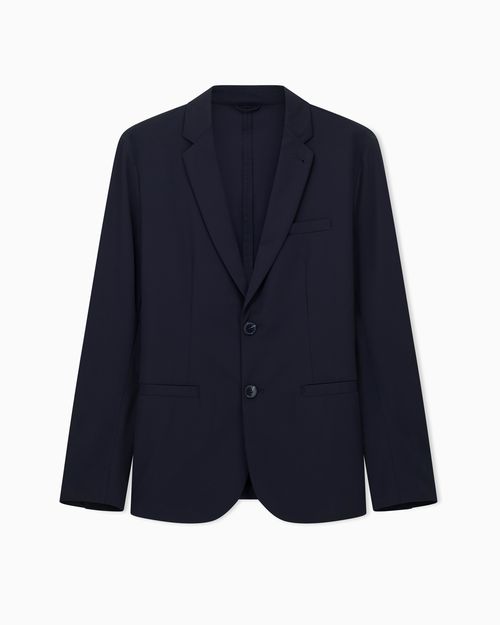 Single-breasted jacket in ultra-stretch twill