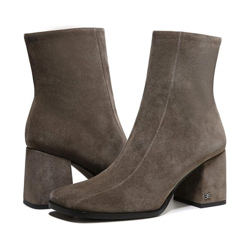 Mayla Boots Women's 8.5 Brown Leather Square Toe Ankle Bootie KHD383