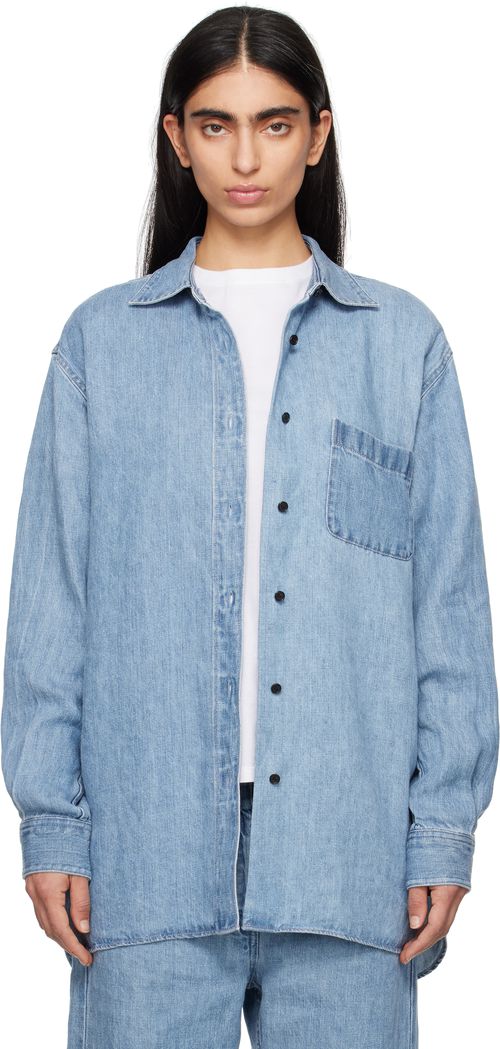 The Row Blue Nesson Denim Shirt